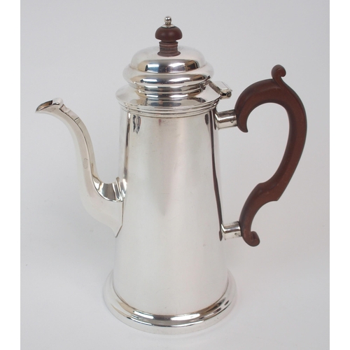 154 - A SILVER COFFEE POT