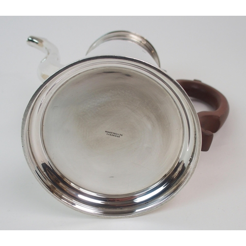 154 - A SILVER COFFEE POT