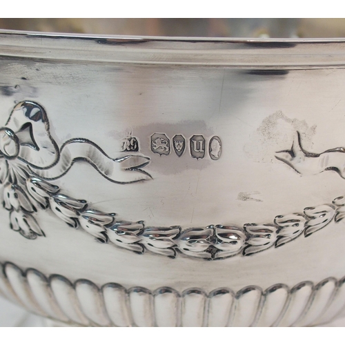 156 - WITHDRAWN A WILLIAM IV SILVER PUNCH BOWL