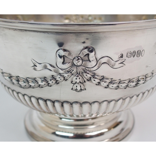 156 - WITHDRAWN A WILLIAM IV SILVER PUNCH BOWL