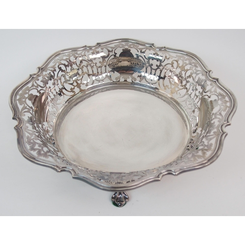 157 - A SILVER FRUIT BOWL