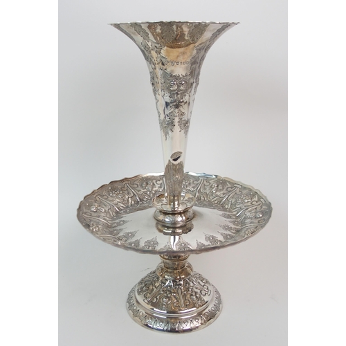 158 - A VICTORIAN SILVER EPERGNE