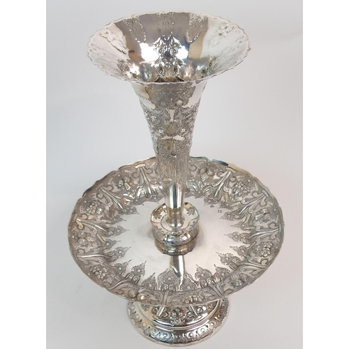 158 - A VICTORIAN SILVER EPERGNE