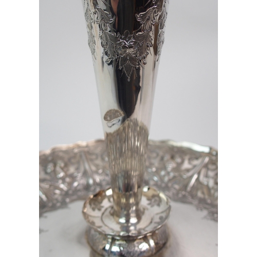 158 - A VICTORIAN SILVER EPERGNE