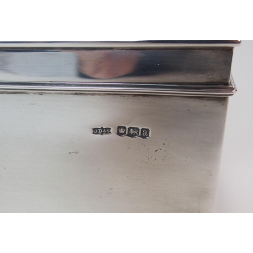 166 - A SILVER TEA CADDY