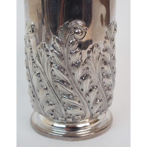 169 - A VICTORIAN SILVER SUGAR CASTOR