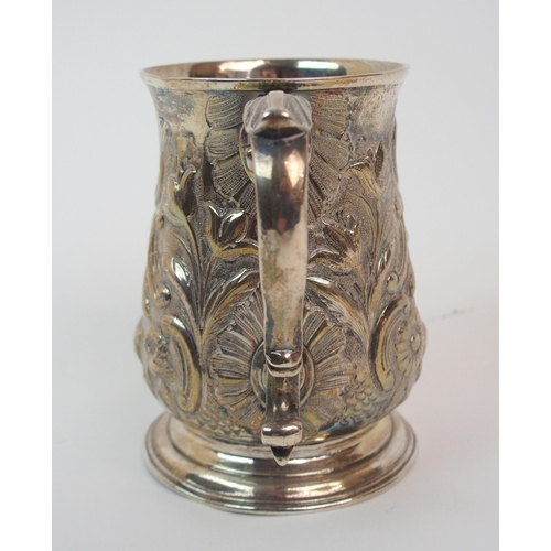 172 - AN 18TH CENTURY SILVER TANKARD