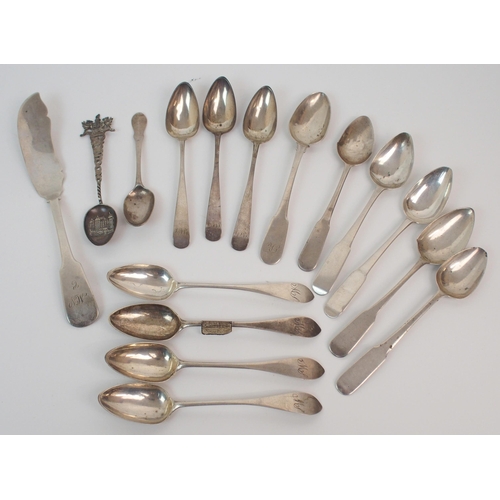 180 - TEN SCOTTISH PROVINCIAL SILVER TEASPOONS  PERTH