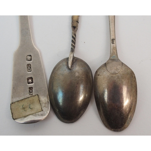 180 - TEN SCOTTISH PROVINCIAL SILVER TEASPOONS  PERTH