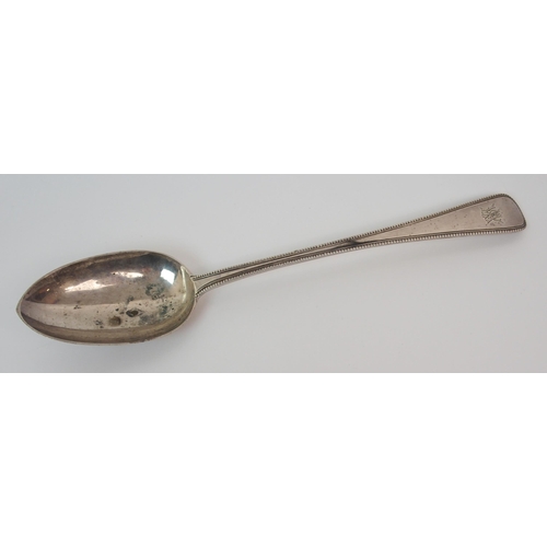 181 - A VICTORIAN SILVER BASTING SPOON