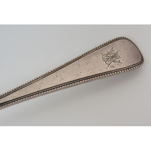 181 - A VICTORIAN SILVER BASTING SPOON