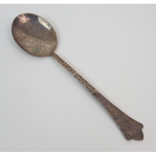 181 - A VICTORIAN SILVER BASTING SPOON