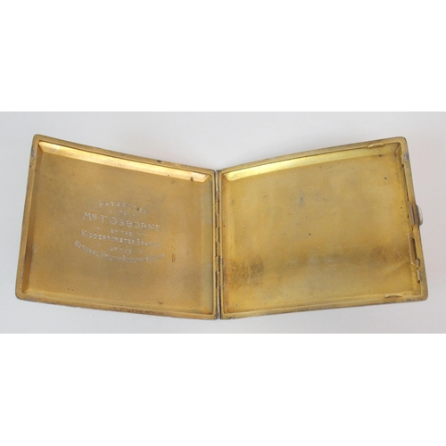 198 - A SILVER CIGARETTE CASE BY F.C. RICHARDS