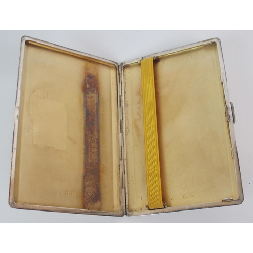 198 - A SILVER CIGARETTE CASE BY F.C. RICHARDS