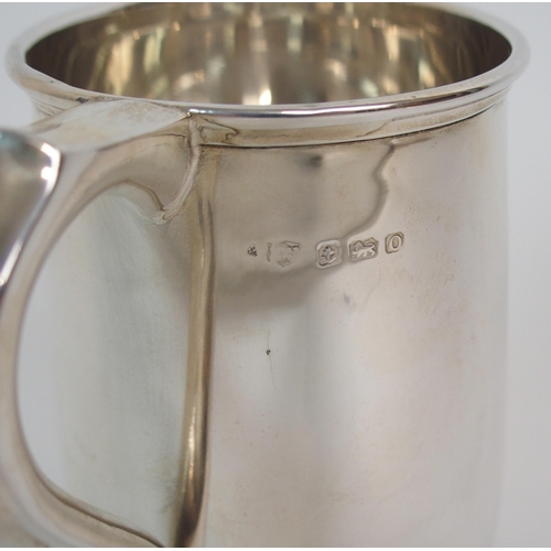 200 - A SILVER TANKARD