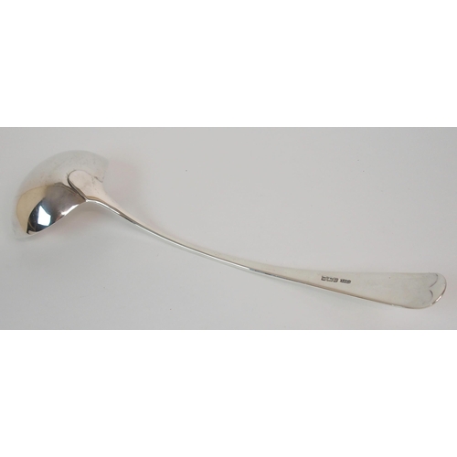 206 - A SILVER SOUP LADLE