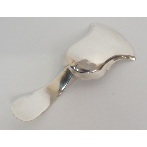 207 - A SILVER CADDY SPOON