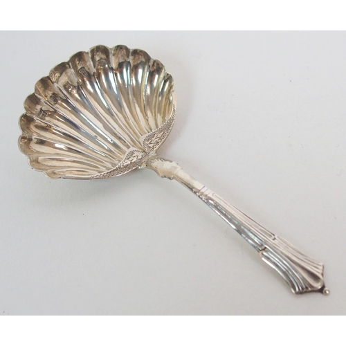 209 - A SILVER CADDY SPOON