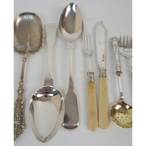 223 - A SILVER TABLESPOON