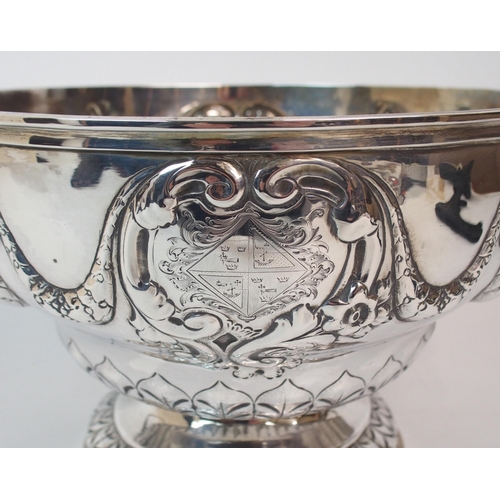 228 - *WITHDRAWN* A GEORGE IV SILVER PUNCH BOWL