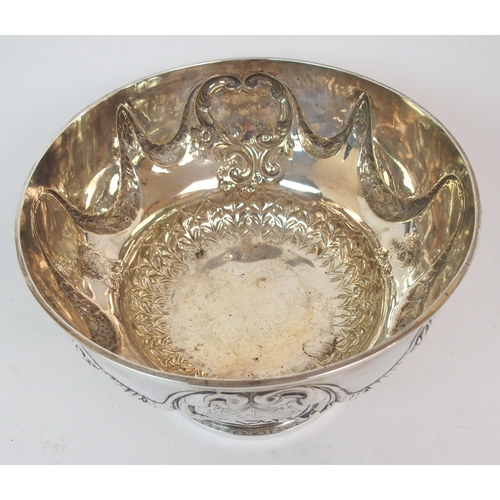 228 - *WITHDRAWN* A GEORGE IV SILVER PUNCH BOWL