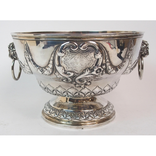 228 - *WITHDRAWN* A GEORGE IV SILVER PUNCH BOWL