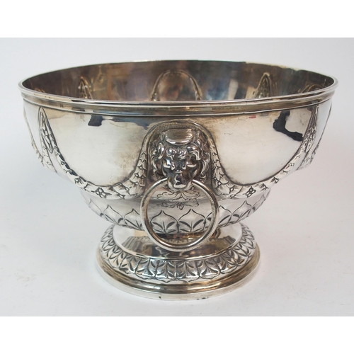 228 - *WITHDRAWN* A GEORGE IV SILVER PUNCH BOWL