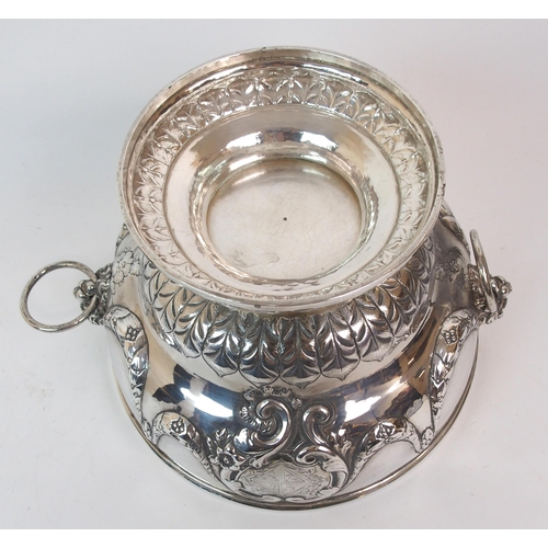 228 - *WITHDRAWN* A GEORGE IV SILVER PUNCH BOWL