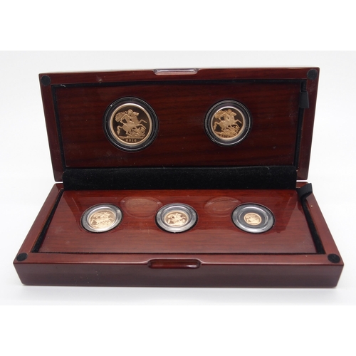 263 - A SOVEREIGN 2016 FIVE GOLD PROOF COIN SET