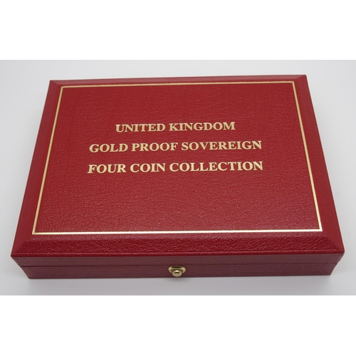 281 - A ROYAL MINT UNITED KINGDOM GOLD PROOF FOUR COIN SET  2000