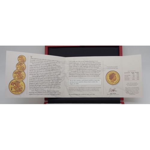 281 - A ROYAL MINT UNITED KINGDOM GOLD PROOF FOUR COIN SET  2000