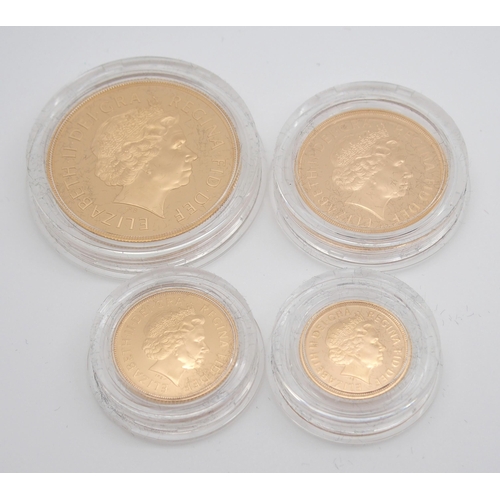 281 - A ROYAL MINT UNITED KINGDOM GOLD PROOF FOUR COIN SET  2000