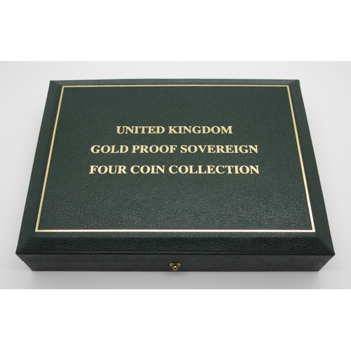 282 - A ROYAL MINT UNITED KINGDOM GOLD PROOF FOUR COIN SET  2001