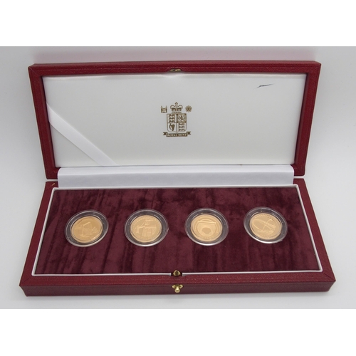 288 - A ROYAL MINT UNITED KINGDOM GOLD PATTERN SET