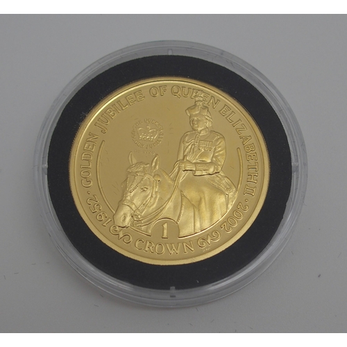 293 - A WESTMINSTER ISLE OF MAN GOLDEN JUBILEE TWO 1OZ GOLD PROOF COINS