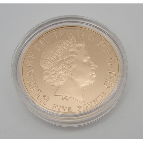 300 - A ROYAL MINT QUEEN MOTHERS �5 GOLD PROOF MEMORIAL CROWN