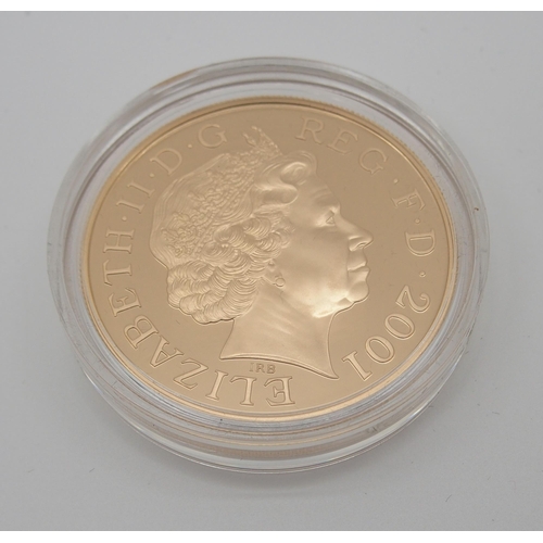 301 - A ROYAL MINT VICTORIAN ANNIVERSARY �5 GOLD PROOF COIN  2001