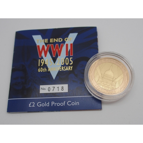 305 - THREE ROYAL MINT GOLD PROOF �2 COINS