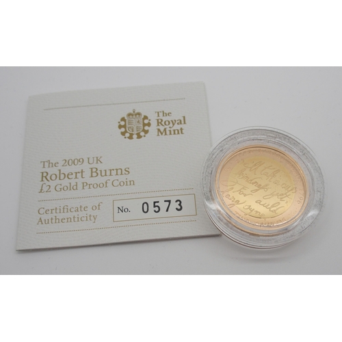 305 - THREE ROYAL MINT GOLD PROOF �2 COINS