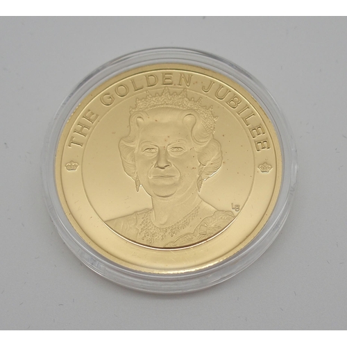 307 - A WESTMINSTER TURKS & CAICOS QUEEN ELIZABETH II GOLD PROOF 100 CROWNS COIN