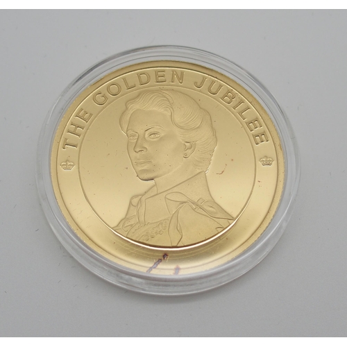 308 - A WESTMINSTER TURKS & CAICOS QUEEN ELIZABETH GOLD PROOF 100 CROWNS COIN