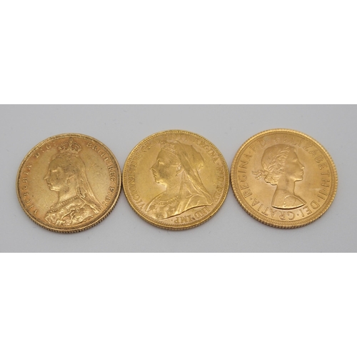 312 - SIX GOLD FULL SOVEREIGNS