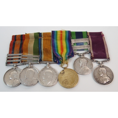 351 - A GROUP OF SIX MEDALS TO 6339 R GIBSON  SCOTTISH RIFLES