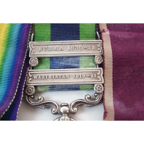 351 - A GROUP OF SIX MEDALS TO 6339 R GIBSON  SCOTTISH RIFLES