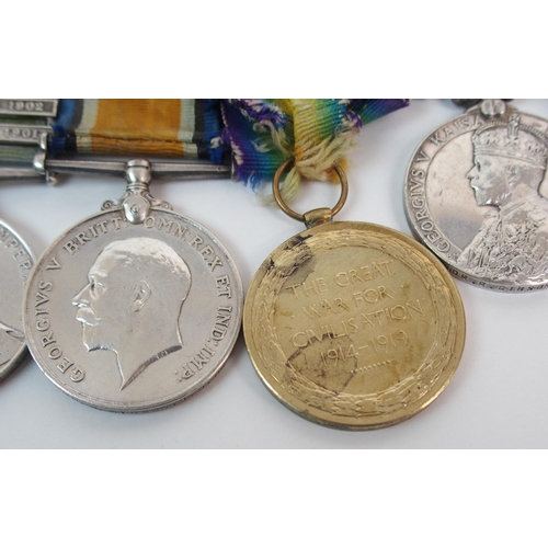 351 - A GROUP OF SIX MEDALS TO 6339 R GIBSON  SCOTTISH RIFLES