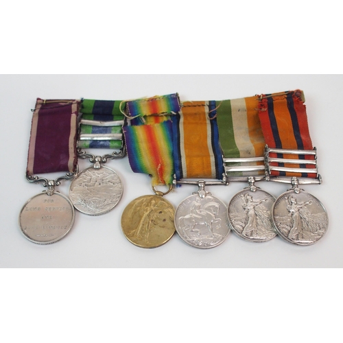 351 - A GROUP OF SIX MEDALS TO 6339 R GIBSON  SCOTTISH RIFLES