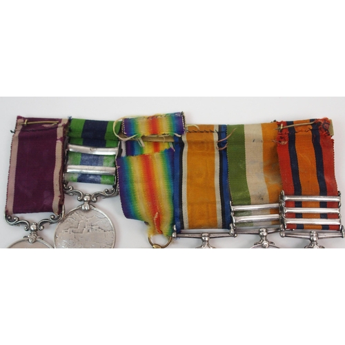 351 - A GROUP OF SIX MEDALS TO 6339 R GIBSON  SCOTTISH RIFLES