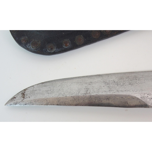 354 - A 19TH CENTURY BOWIE STYLE KNIFE