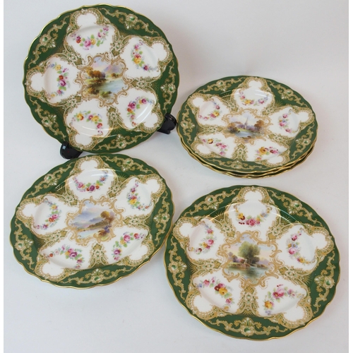 570 - SIX ROYAL WORCESTER CABINET PLATES