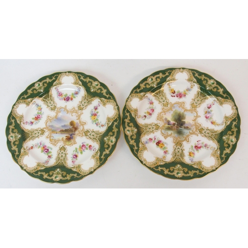 570 - SIX ROYAL WORCESTER CABINET PLATES